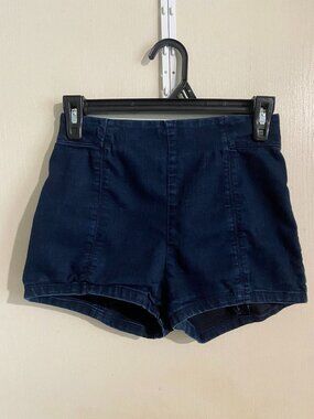 Kimchi Blue Urban Outfitters High Waisted Dark Denim Shorts